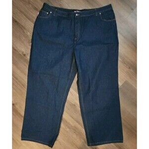 NWOT Woman Within 26W Dark Wash Plus Size Jeans Straight